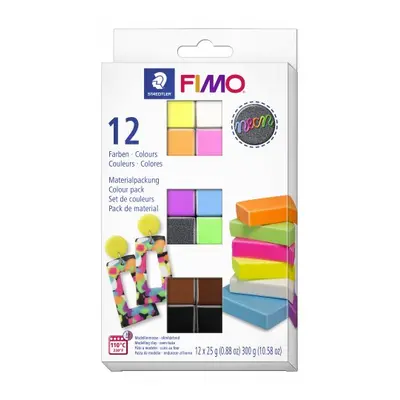 Staedtler FIMO Efekt NEON sada 12 barev 25 g