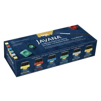 Kreul Sada Barva na textil třpytivá JAVANA 6 x 20 ml - základní