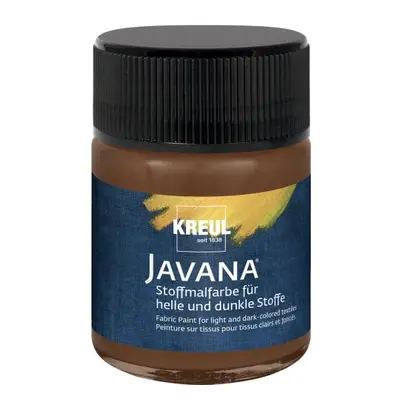 Kreul Barva na světlý a tmavý textil JAVANA 50 ml HNĚDÁ