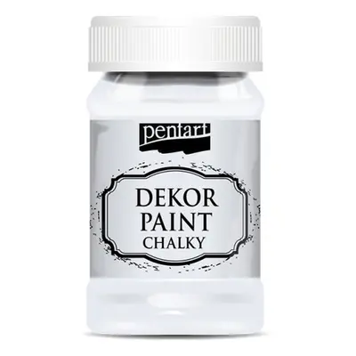 Pentart Křídová a dekorační barva PENTART 100 ml TLUMENÁ BÍLÁ