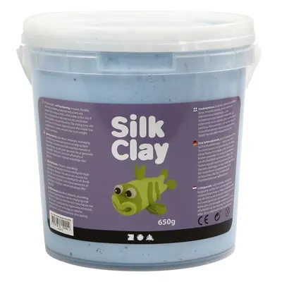 Creative Silk Clay hedvábná modelovací hmota NEON MODRÁ 650 g