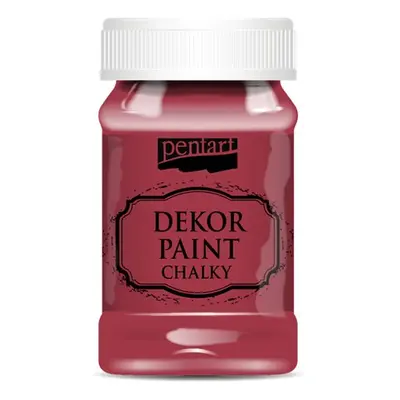 Pentart Křídová a dekorační barva PENTART 100 ml KARDINÁL ČERVENÁ