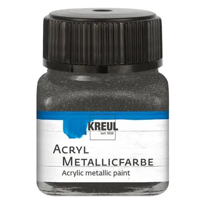 Kreul Akrylová barva metalická KREUL 20 ml ANTRACITOVÁ