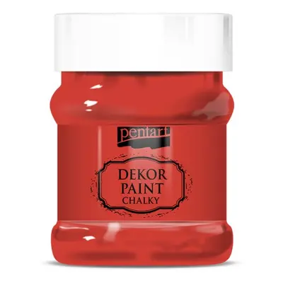 Pentart Křídová a dekorační barva PENTART 230 ml ČERVENÁ