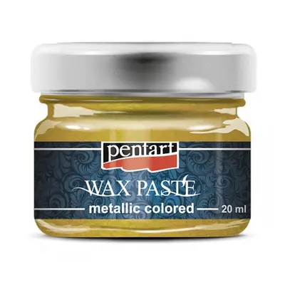 Pentart Vosková pasta barevná metalická PENTART 20 ml ŽLUTÁ