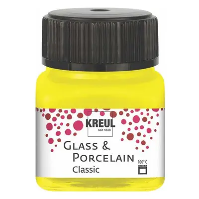 Kreul Barva na sklo a porcelán classic 20 ml KANÁRKOVĚ ŽLUTÁ