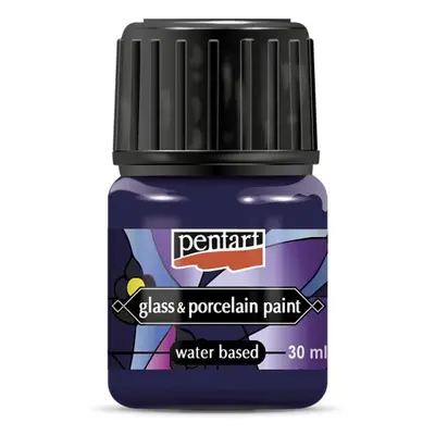 Pentart Barva na sklo a porcelán 30 ml PURPUROVÁ