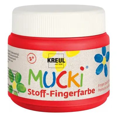 Mucki Prstová barva na textil MUCKI 150 ml ČERVENÁ