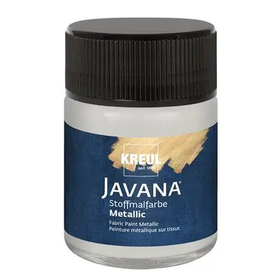 Kreul Barva na textil metalická JAVANA 50 ml STŘÍBRNÁ