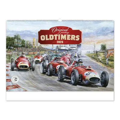 Baagl Nástěnný kalendář OLDTIMERS – Václav Zapadlík 2025 - 64 x 42 cm