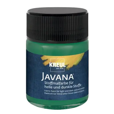 Kreul Barva na světlý a tmavý textil JAVANA 50 ml TMAVÁ ZELENÁ