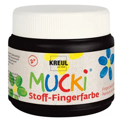 Mucki Prstová barva na textil MUCKI 150 ml ČERNÁ