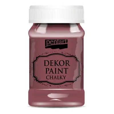 Pentart Křídová a dekorační barva PENTART 100 ml BURGUND ČERVENÁ