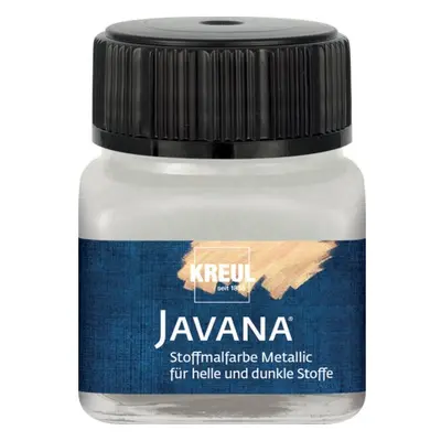 Kreul Barva na textil metalická JAVANA 20 ml STŘÍBRNÁ