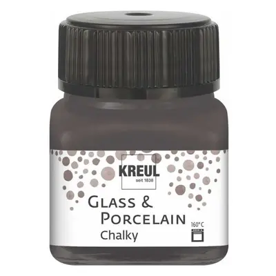 Kreul Barva na sklo a porcelán CHALKY 20 ml VULKANICKÁ ŠEDÁ