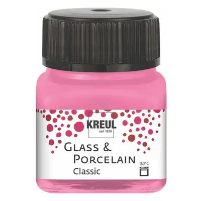 Kreul Barva na sklo a porcelán classic 20 ml RŮŽOVÁ