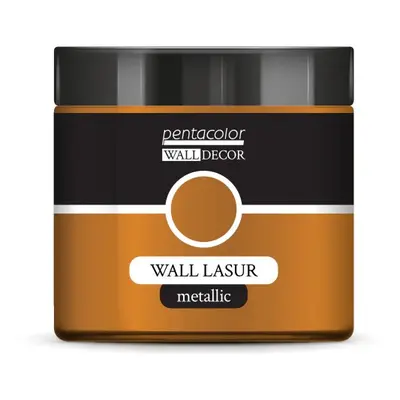 Pentart Lazurovací barva na zeď metallic WALL DECOR 500 ml BRONZOVÁ