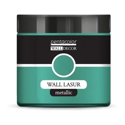 Pentart Lazurovací barva na zeď metallic WALL DECOR 500 ml MODRÁ-ZLATÁ