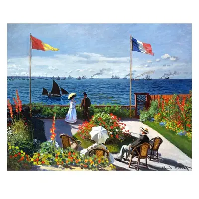 Figured ART Malování podle čísel - ZAHRADA v Sainte-Adresse, Monet bez rámu 40 x 50 cm