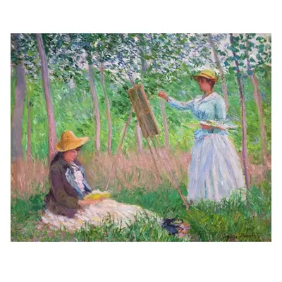 Figured ART Malování podle čísel - V LESÍCH U GIVERNY, Claude Monet na rámu 40 x 50 cm