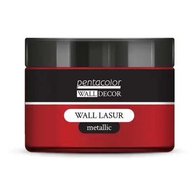 Pentart Lazurovací barva na zeď metallic WALL DECOR 150 ml ČERVENÁ MĚĎ