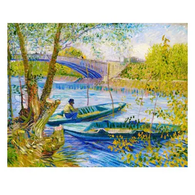 Figured ART Vyšívání křížkové sada - Van Gogh - Rybolov na jaře, Pont de Clichy 32 x 40 cm