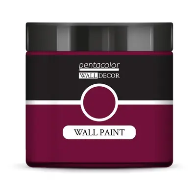 Pentart Barva na zeď WALL DECOR 500 ml ZÁŘIVÁ ČERVENÁ