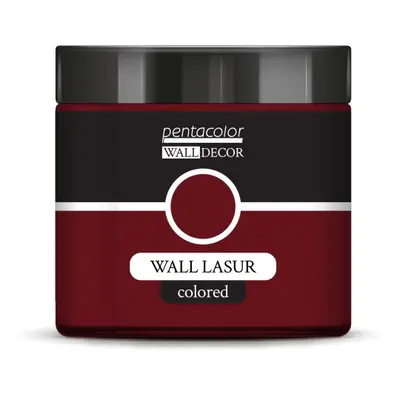 Pentart Lazurovací barva na zeď barevná WALL DECOR 500 ml BORDEAUX