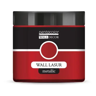 Pentart Lazurovací barva na zeď metallic WALL DECOR 500 ml ČERVENÁ MĚĎ