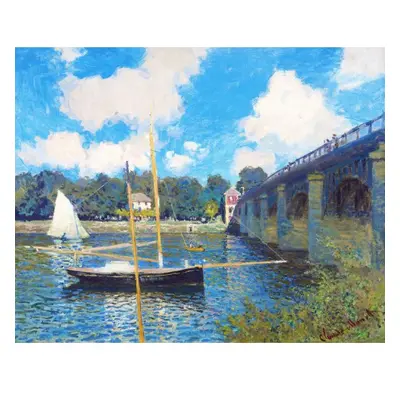 Figured ART Vyšívání křížkové sada - Monet - Most v Argenteuil 32 x 40 cm