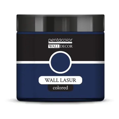 Pentart Lazurovací barva na zeď barevná WALL DECOR 500 ml OCELOVÁ MODRÁ