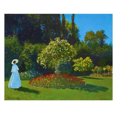 Figured ART Vyšívání křížkové sada - Monet - Dáma v zahradě 32 x 40 cm