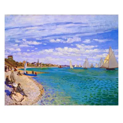 Figured ART Vyšívání křížkové sada - Monet - Regata v Sainte-Adresse 32 x 40 cm