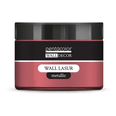 Pentart Lazurovací barva na zeď metallic WALL DECOR 150 ml PERLEŤOVÁ RŮŽOVÁ