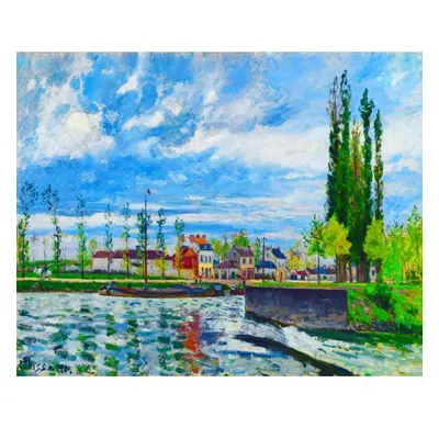 Figured ART Vyšívání křížkové sada - Pissarro - Zdymadlo v Pontoise 32 x 40 cm