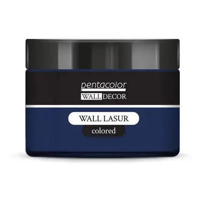 Pentart Lazurovací barva na zeď barevná WALL DECOR 150 ml OCELOVÁ MODRÁ