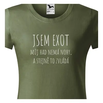 Tričko jsem exot můj had nemá nohy