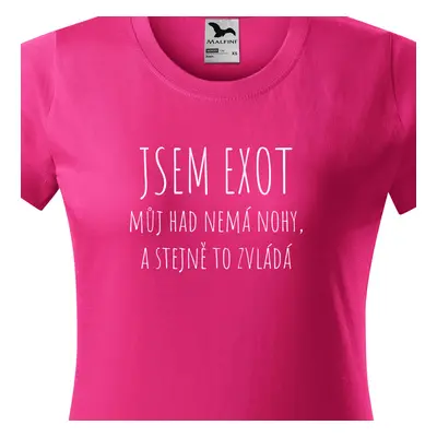 Tričko jsem exot můj had nemá nohy