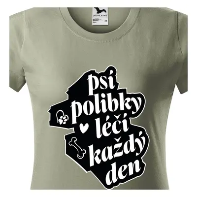 Tričko psí polibky léči každý den