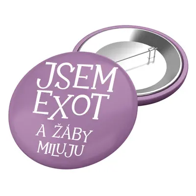 Button jsem exot a žáby miluju