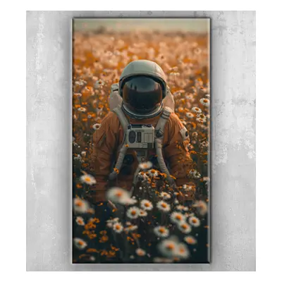 Obraz Astronaut v poli květin