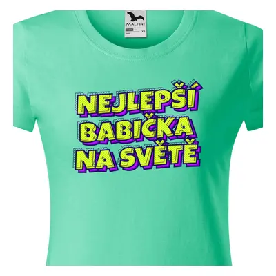 Triko retro comic nejlepší babička na světě