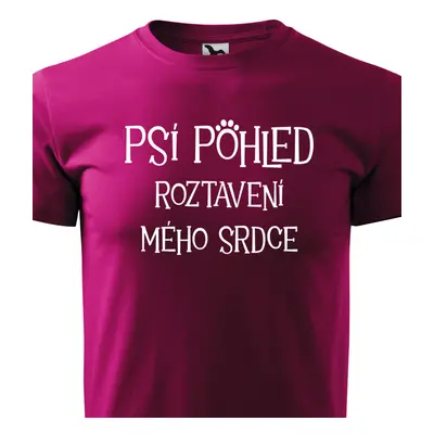 Tričko psí pohled roztavení mého srdce