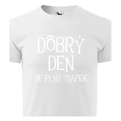 Tričko dobrý den je plný tlapek