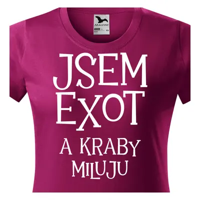 Tričko jsem exot a kraby miluju