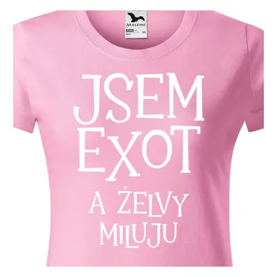 Tričko jsem exot a želvy miluju