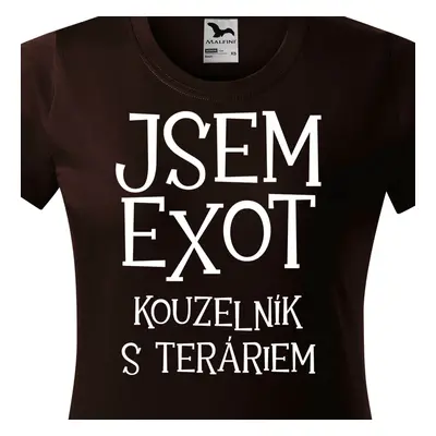 Tričko jsem exot kouzelník s teráriem