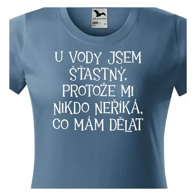 Tričko u vody jsem šťastný