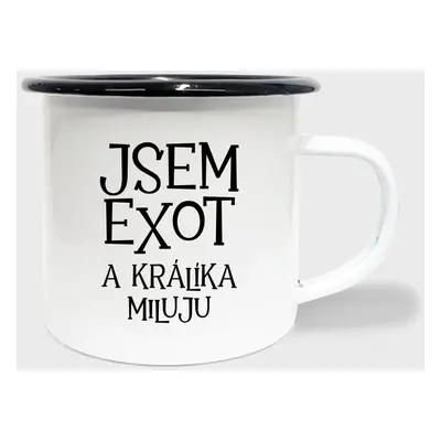 Hrnek Smalt Jsem exot a králíka miluju