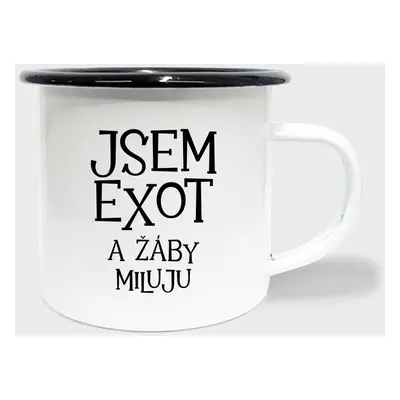 Hrnek smalt jsem exot a žáby miluju